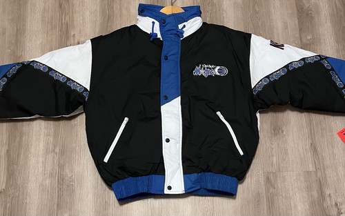 Neu mit Etikett Vintage 90er Pro Player Orlando Magic NBA gefütterte Jacke Large - Bild 10 von 17