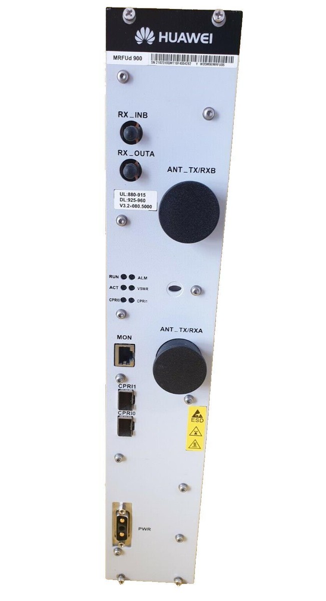 Huawei 02310JVV WD5M9EMRFU05 - Module MRFUe 900MHz EGSM Pour BTS3900A - Ouvert Jamais Utilisé