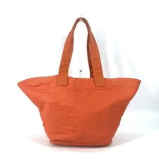 HERMES Shoulder Tote Bag Beach Bag Paniedo Plat Rouge PM With porch Shoulder Bag