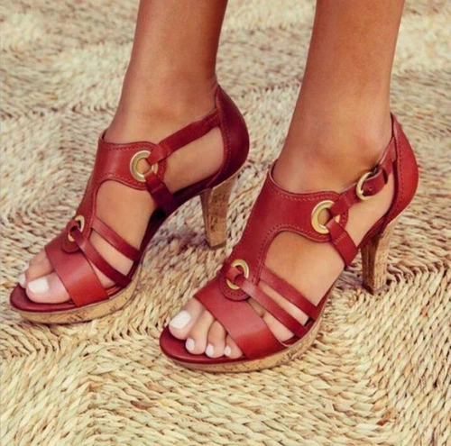 Neu Damen-Sandalen Damen Knöchelschnalle Bohemian Sommerschuhe Größe - Bild 5 von 18