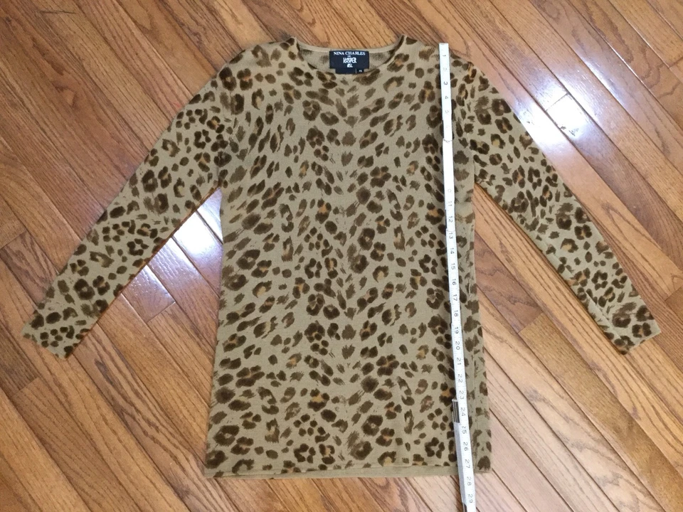 Блузка топ Kasper Nina Charles леопардовый принт размер XS - Изображение 3 из 4