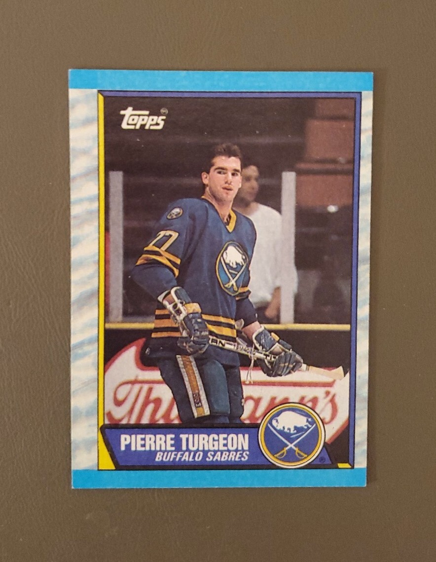 Pierre Turgeon #25 Hockey Cards 1989 Topps trading card — raw and PSA graded price guide