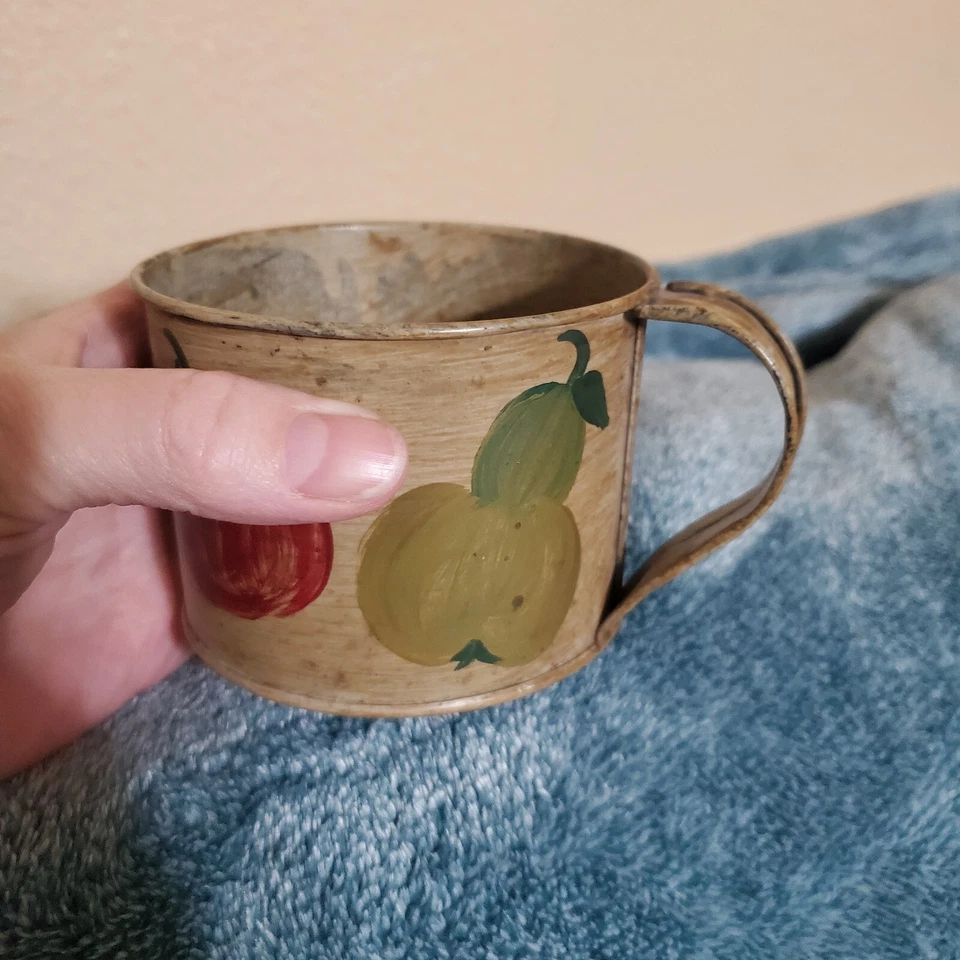 Vintage1969 Folk Art Tin Cup - Image 3 of 4