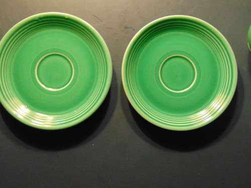 Fiestaware Vintage Green Cup + Saucer Set Fiesta USA 1960’s HTF - 2 avail - Picture 2 of 4