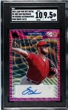 2021 Leaf Pro Set Metal Sam Bachman PINK WAVE /15 SGC 9.5 w/10 AUTO