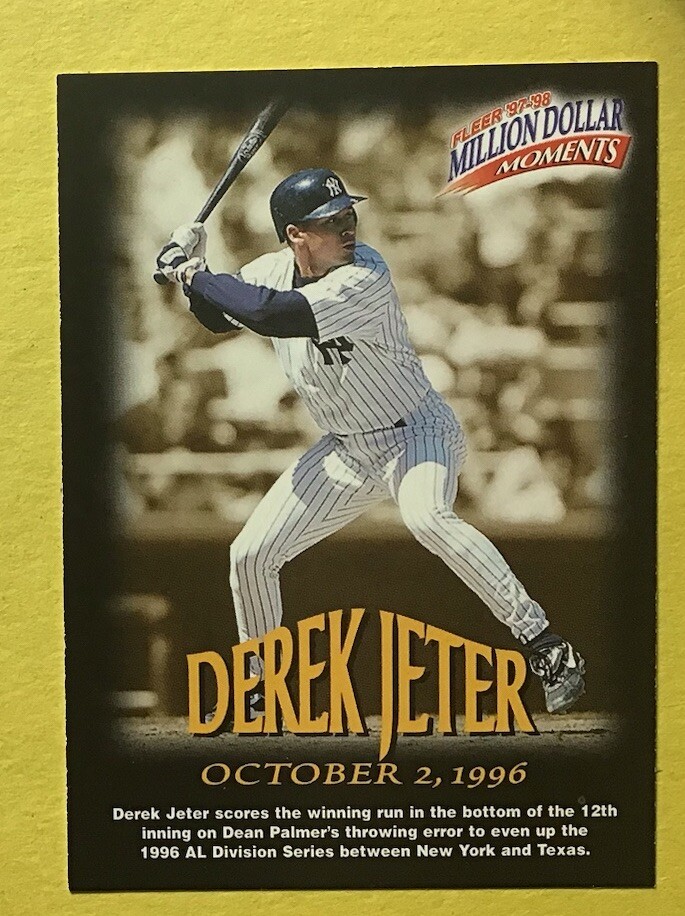 1997-98 Fleer Million Dollar Moments Derek Jeter #2 Yankees FREE SHIPPING
