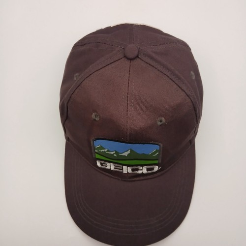 Geico Hat Advertising Cap Strap Back Gray White Script Mountain Patch Logo CMA - 第 6/24 張圖片