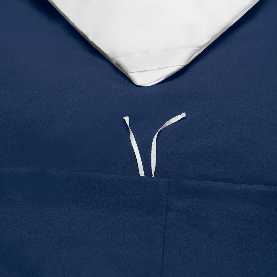 Set Copripiumino Morbido In Pile Con Fodera Per Cuscino, Blu Navy