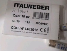 ITALWEBER FUSIBILE CH10 10,3X38 12A 1000v 10X38 X Fotovoltaico Prezzo X 1 Pezzo