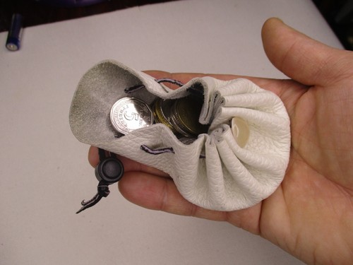 leather coin purse women. mini handbag. Exclusive accessory. - Picture 4 of 5