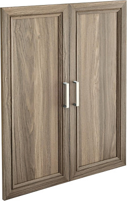 Suitesymphony Wood Closet Door Set Pair, Add on Accessory, Shaker Style, for Sto