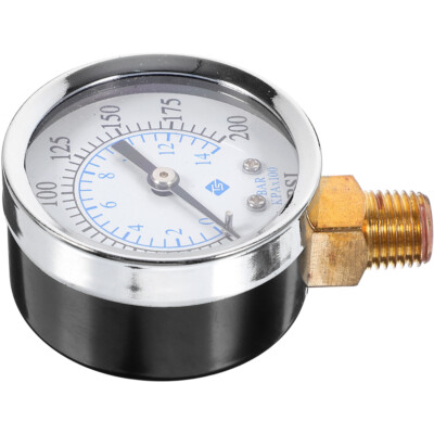 0-200 Psi 0-14 Bar Compressor Compressed Air Pressure Gauge NPT Pressure Gauge
