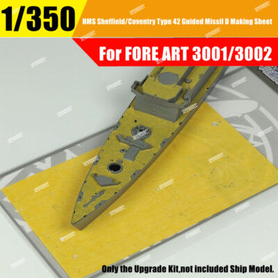 1/350 HMS Sheffield Type 42 Guided Missil Masking Sheet for FORE ART 3001/3002