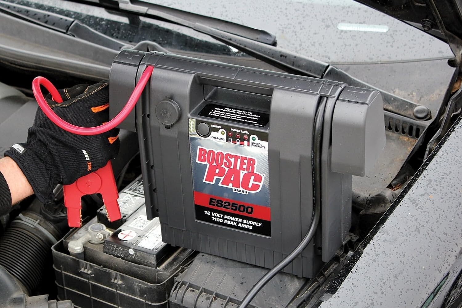 Clore Automotive Booster PAC ES2500 1100 Peak Amp 12V Jump Starter, 900 Amps