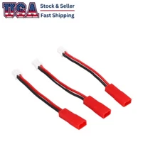 3x JST to PH2.0 2 Pin Battery Adapter E-Flite 120 SR to Blade mCP-X Lipo 22AWG