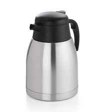 Thermoskanne  Isolierkanne Inhalt 1 Liter CNS 18/10 Vacuum Kaffeekanne