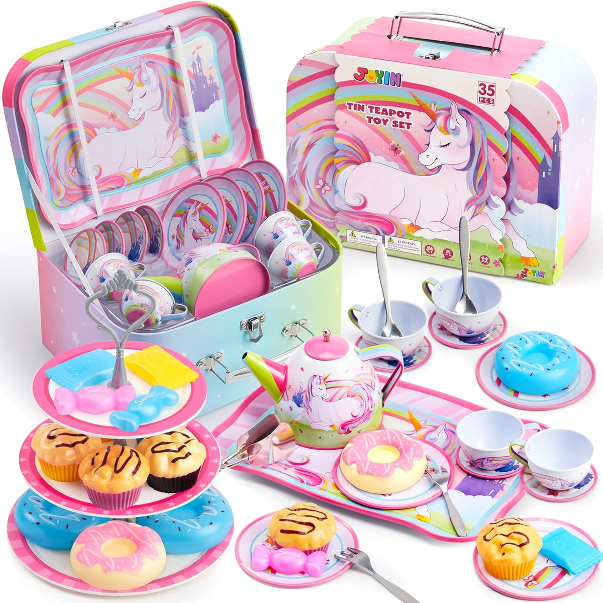 Unicorn Juguetes para niñas juego de tazas de te regalo 3-8 años