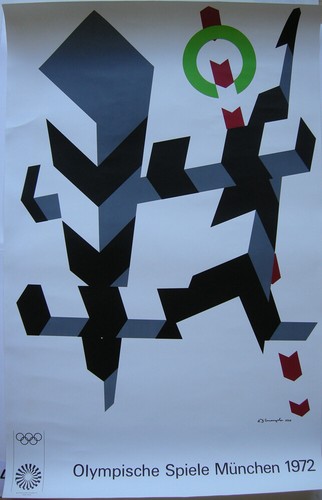 Olympische Spiele München Künstlerplakat Christopher d'Arcangelo 1972 Olympia - 第 1/2 張圖片