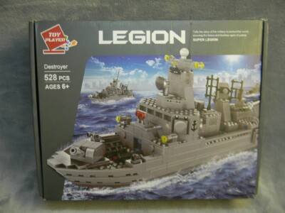 TOY PLAYER SUPER LEGION DESTROYER SHIP BUILDING BLOCK 528 PIECE SET #4660-NEW