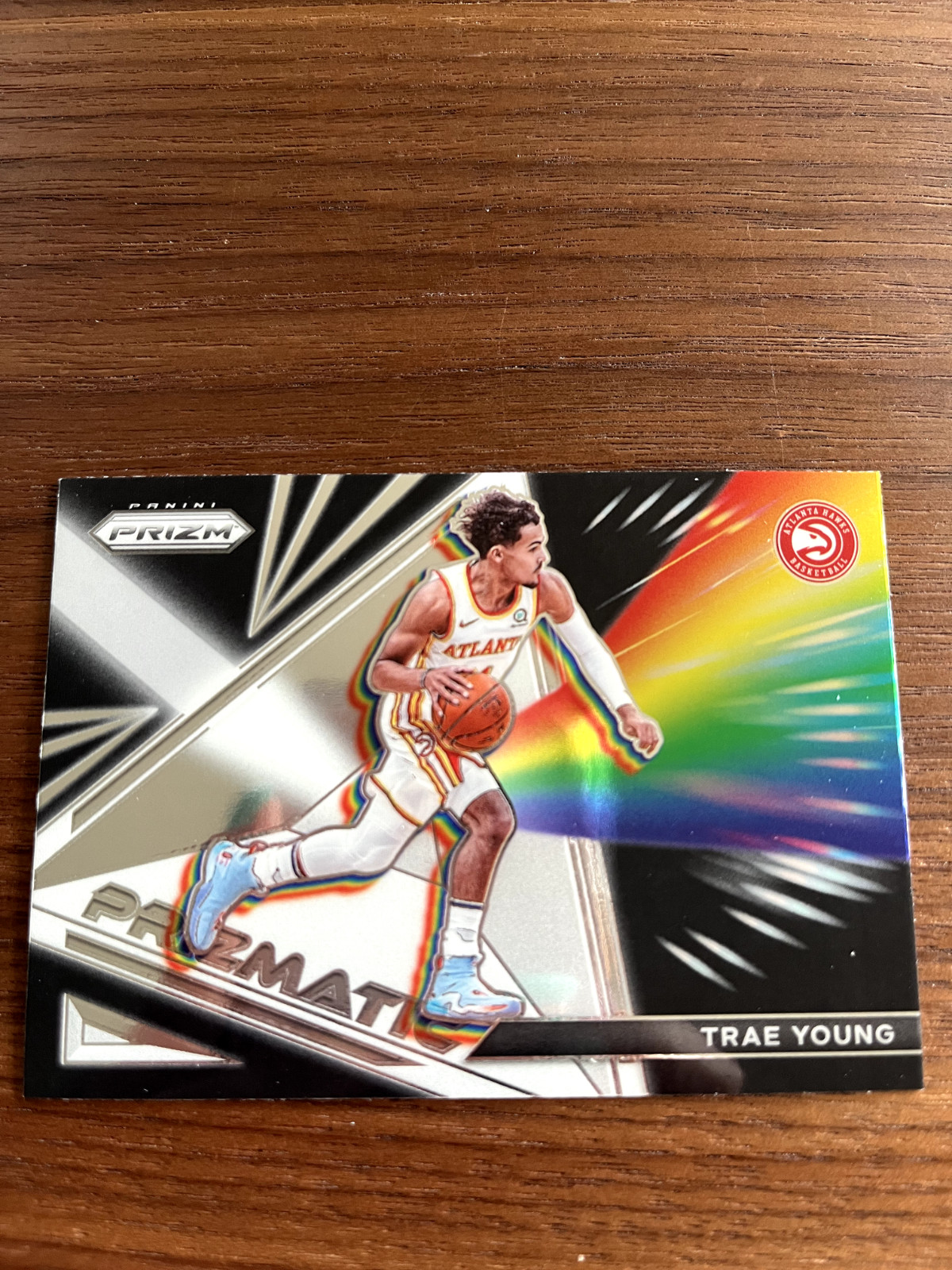 2021-22 Panini Prizm - Prizmatic Silver Prizm #17 Trae Young