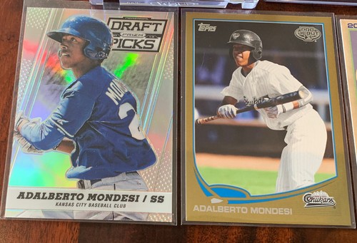 Adalberto Raul Mondesi 2013 2016 Bowman Chrome Refractor Auto RC, 1/1, /35, /50 - Picture 5 of 5
