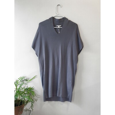 100% cotton knit COS dusty blue cocoon dress | eBay