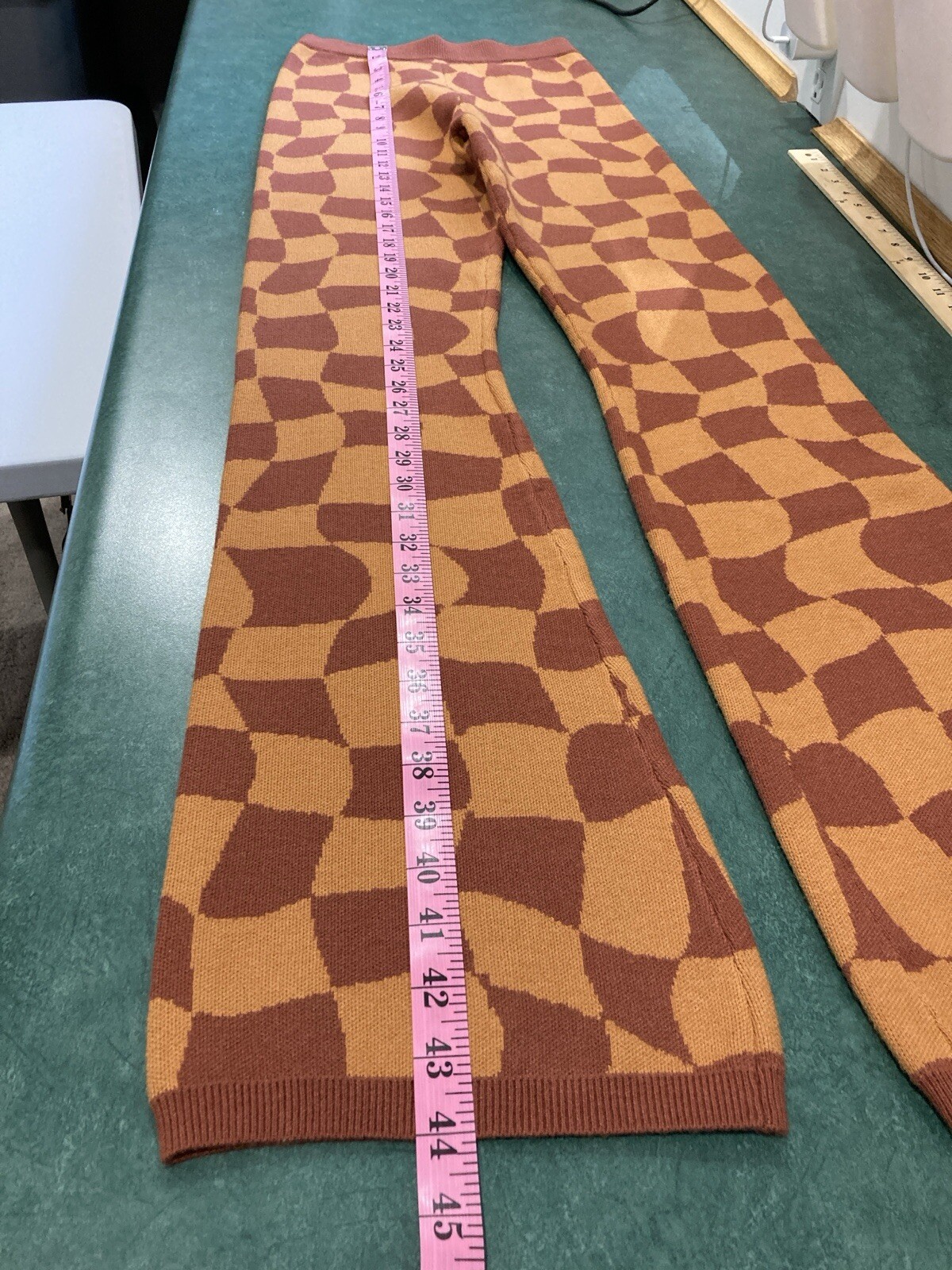 Bailey Rose Orange Tan Abstract Pattern Stretchy … - image 6