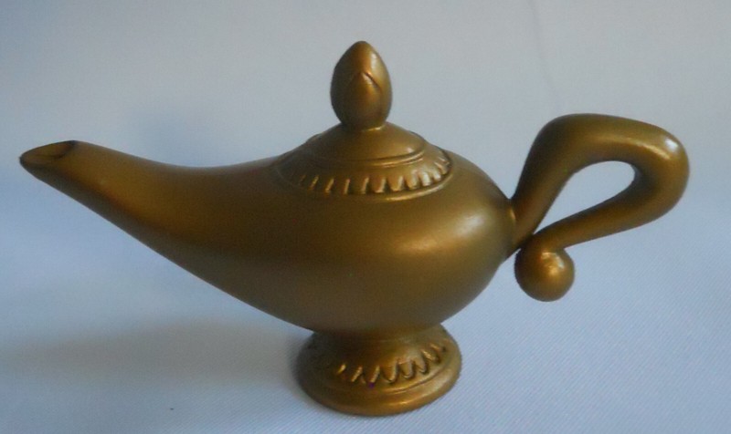 Disney Aladdin Doll's Arabian Night Magic GENIE LAMP Action Figure Hero Cake Top