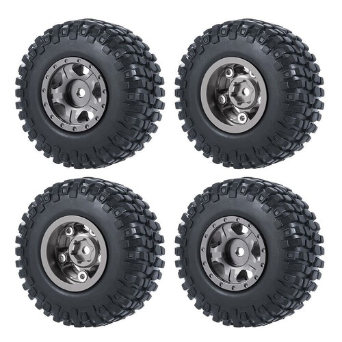 Juegos de neumáticos de aleación CNC 1,0"" con llanta de rueda Beadlock para automóvil sobre orugas de radiocontrol 1/24 axial SCX24 - Imagen 92 de 124