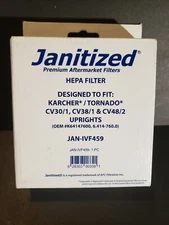 Janitized JAN-IVF459 Premium Replacement Commercial HEPA Filter, Karcher/Torn...