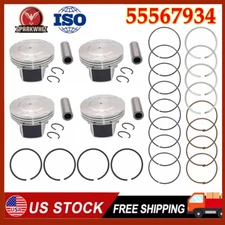 55567934 Engine Piston w/Rings Kit STD For 11-18 Chevy Sonic Cruze Limited 1.8L