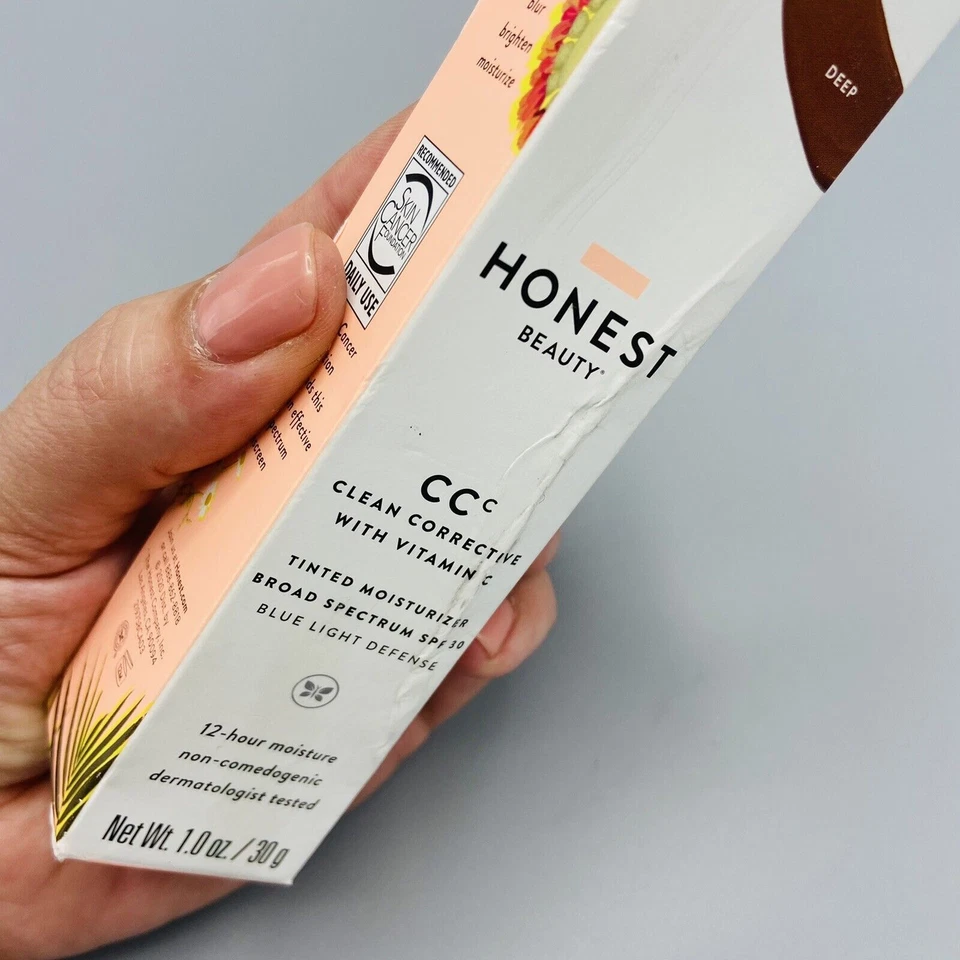 Honest Beauty Clean Corrective con Vitamina C Hidratante Tintado CC Crema Profunda Foto 4 de 4