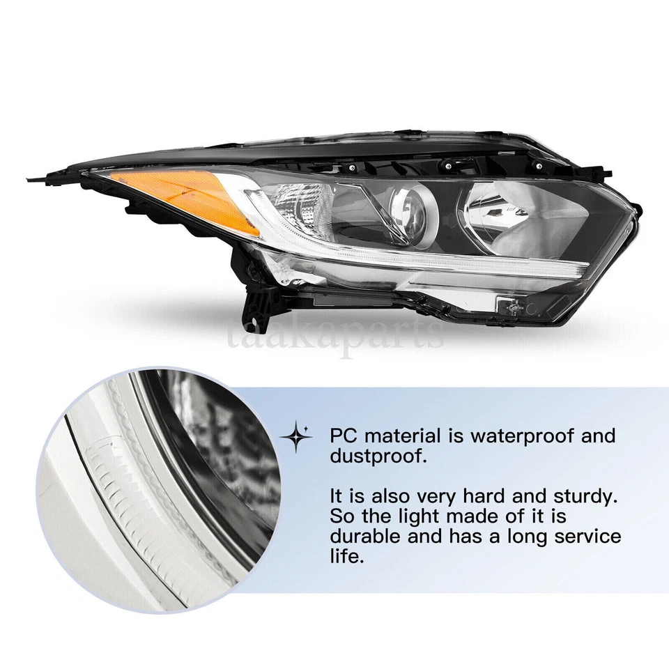 Faros faros halógenos con par LED DRL DIESTRO para Honda HRV HR-V 2019 2022 Foto 3 de 4