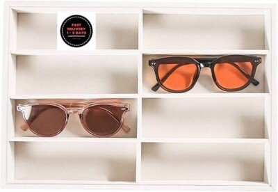 Organizador de gafas de sol de 8 rejillas, soporte para gafas bandeja.neuvo.2025