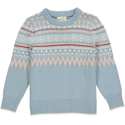 VIGNETTE Ginny Sweater Blue/Red NWT Girls