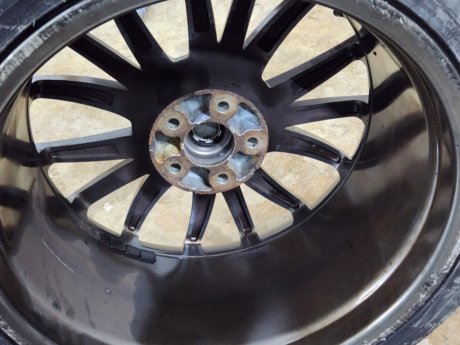 ⭐ 08-17 Maserati Gran Turismo Rear 20" Rim Wheel with Tire Gray Oem
