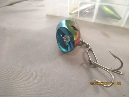 9 Vintage Luhr Jensen J-Plug Salmon 5.5 Inch No Rattle W Hooks never used vg - Picture 3 of 24