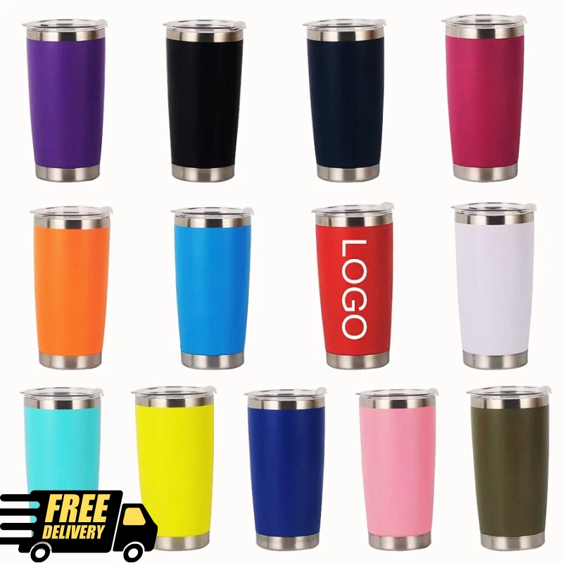 Tumbler 20oz w/ MagSlider Lid Stainless Steel Vacuum Coffee Cup Mug Rambler YETI