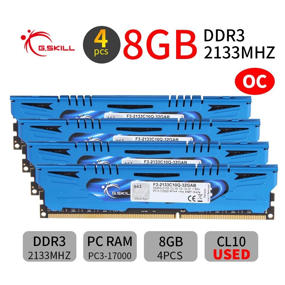 G. SKILL PC4-17000 (DDR4-2133) Bus Speed Computer RAM 32 GB Total