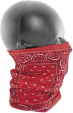 Zan Headgear T106 Polyester Motley Tube Red Paisley Face Covering
