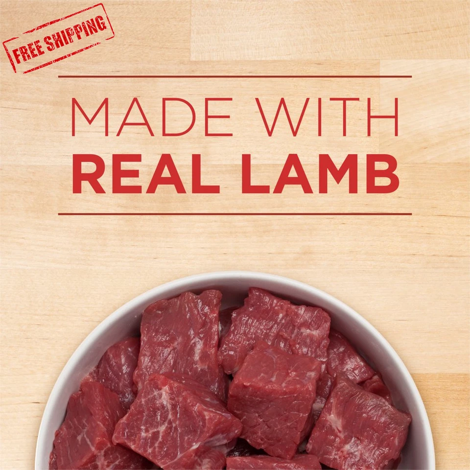 Purina One + Plus классический молотый влажный корм для щенков собак ягнят 13 унций банки упаковка 12 шт. - Изображение 3 из 4