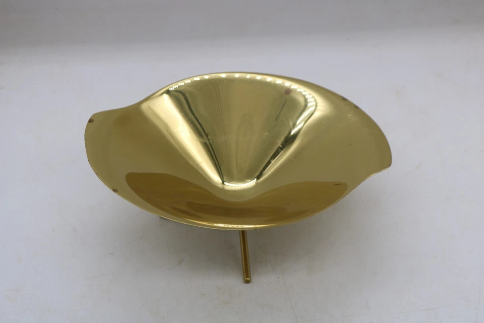 Vintage 1950's Gunter Kupetz for WMF Brass Bowl-Mid-Century Modern-Marked - Image 2 of 4