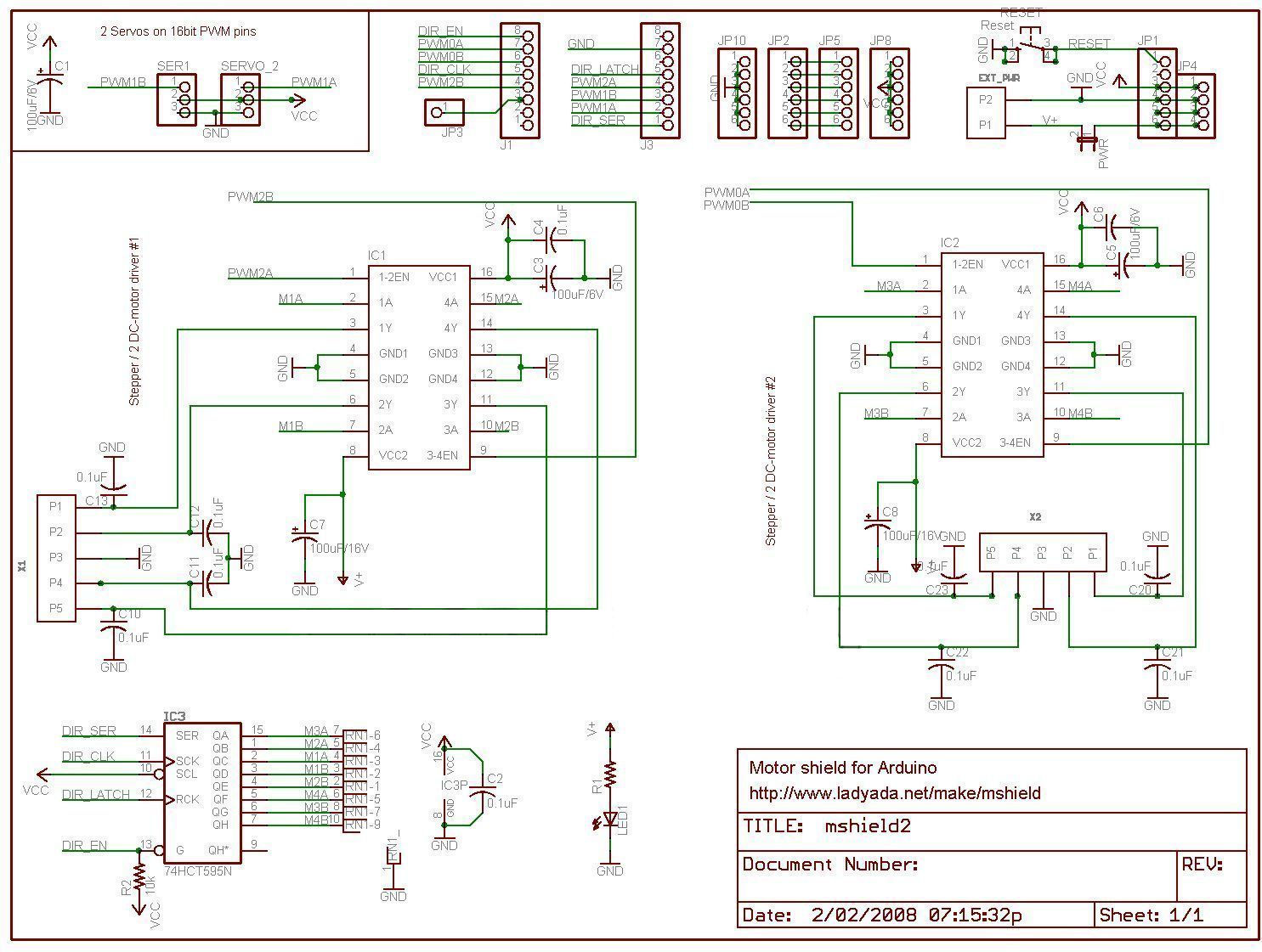 2 Cartes D'extension L293D Pour Arduino - Shield De Contrôle Moteur Pour Projets Robotiques Et DIY