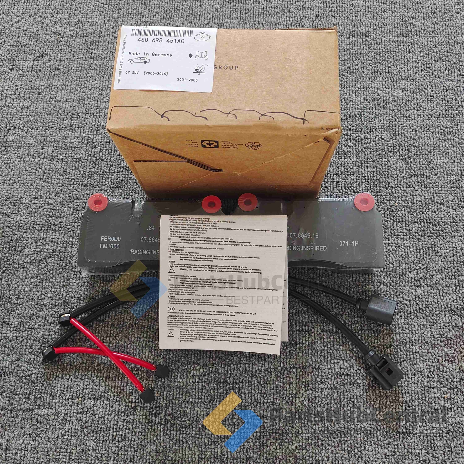NEW Fit Lamborghini Huracan Rear Brake Pad Kit With Sensors