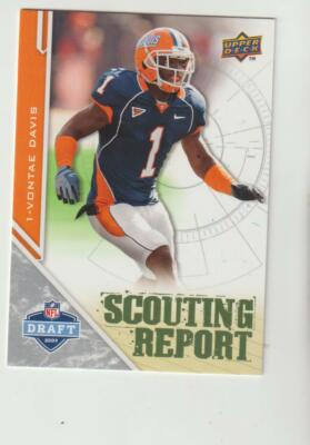 2009 Upper Deck Draft Edition #228 Vontae Davis rookie, Illinois Fighting Illini