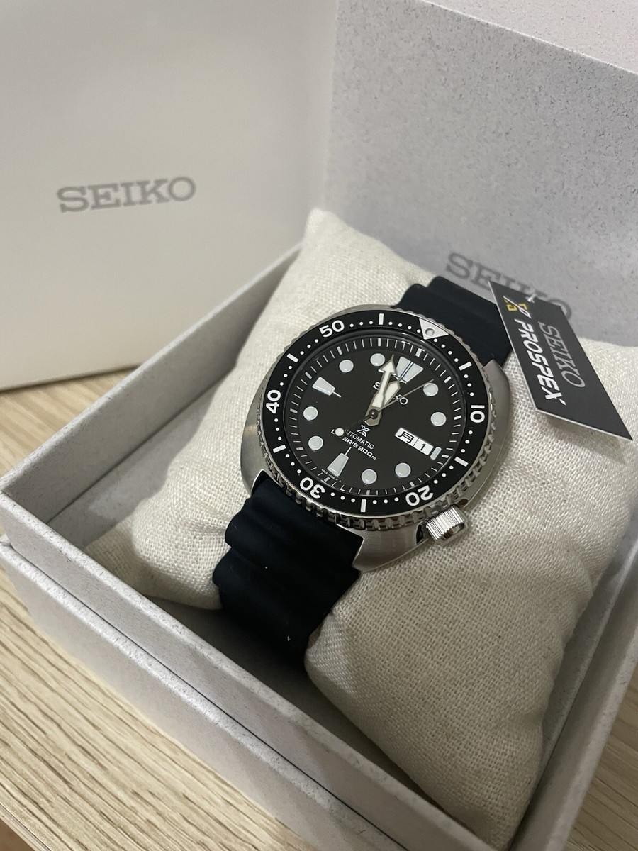 RARE KANJI Dial Seiko “Turtle” Prospex Men's Black Watch