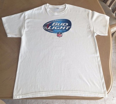 BUD LIGHT BEER T-SHIRT XL FOOTBALL NFL 