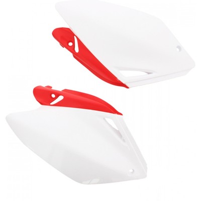 Seitenverkleidung Satz side panel / cover fairing red 04/white side cover für: H