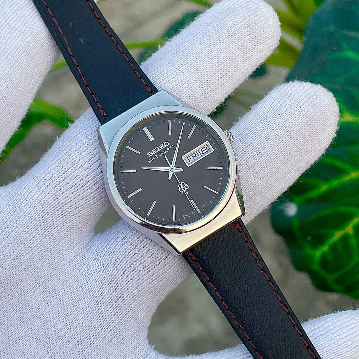 Vintage Seiko King Quartz Chocolate Dial Men's Watch 9923 Vintage Seiko King Quartz Chocolate Dial Men's Watch 9923