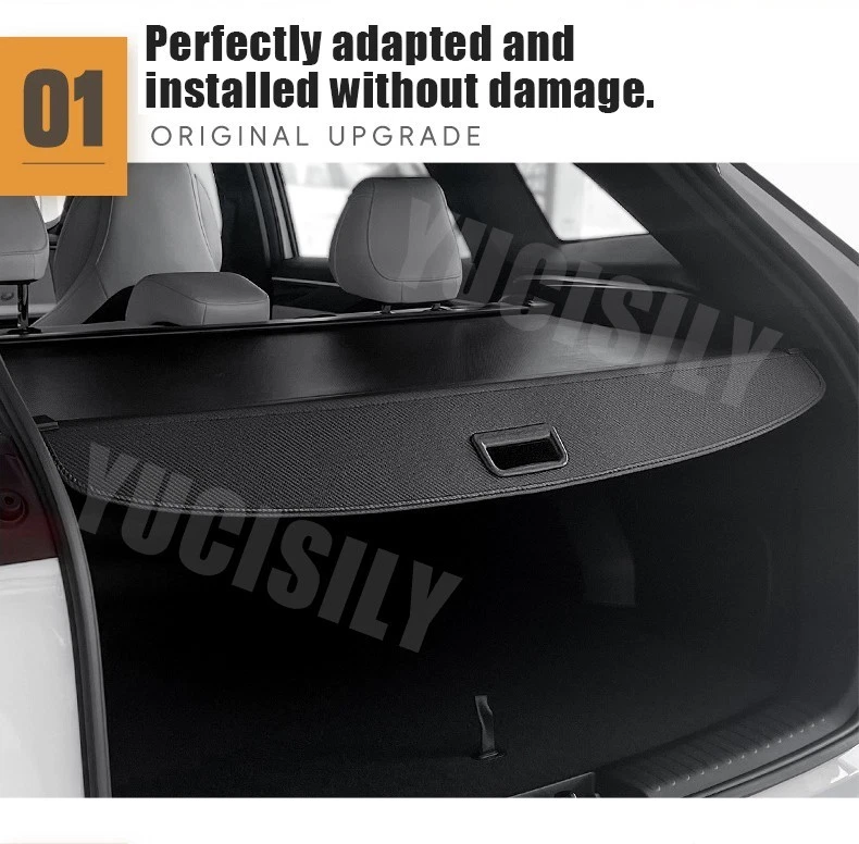 Cubierta de carga trasera retráctil para maletero protector de sombra para Hyundai Santa Fe 2017-2018 Foto 3 de 4